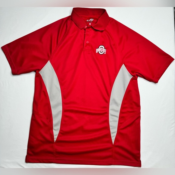 J. America Other - Ohio State Buckeyes Polo Red & Gray Men’s size‎ XL
